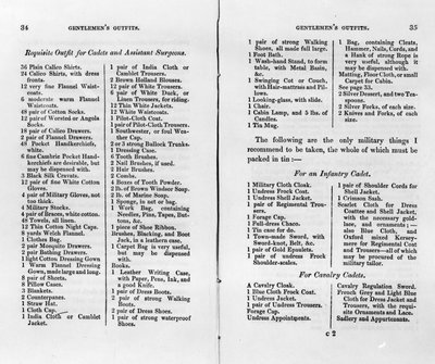 ملابس جنتلمان ، من "Forbes&39;s India India and Colonial Guide" ، تم نشرها عام 1841 (ورقة مطبوعة) بواسطة مدرسة اللغة الإنجليزية